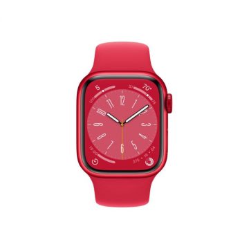   Apple Watch Series 8 41mm Red Aluminium Case with Sport Band - Red 