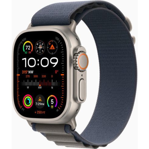 Apple Watch Ultra 2 LTE 49mm Titanium Case with Alpine Loop S - Blue